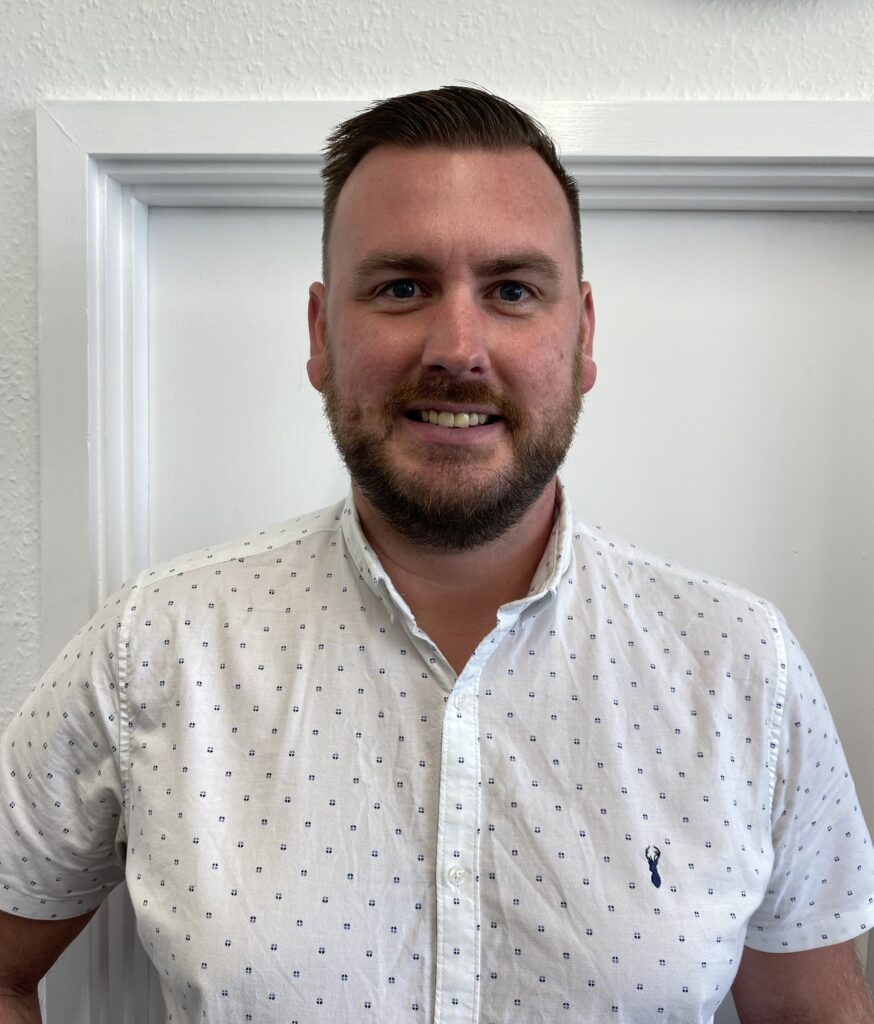 A colour photograph of James Anderson